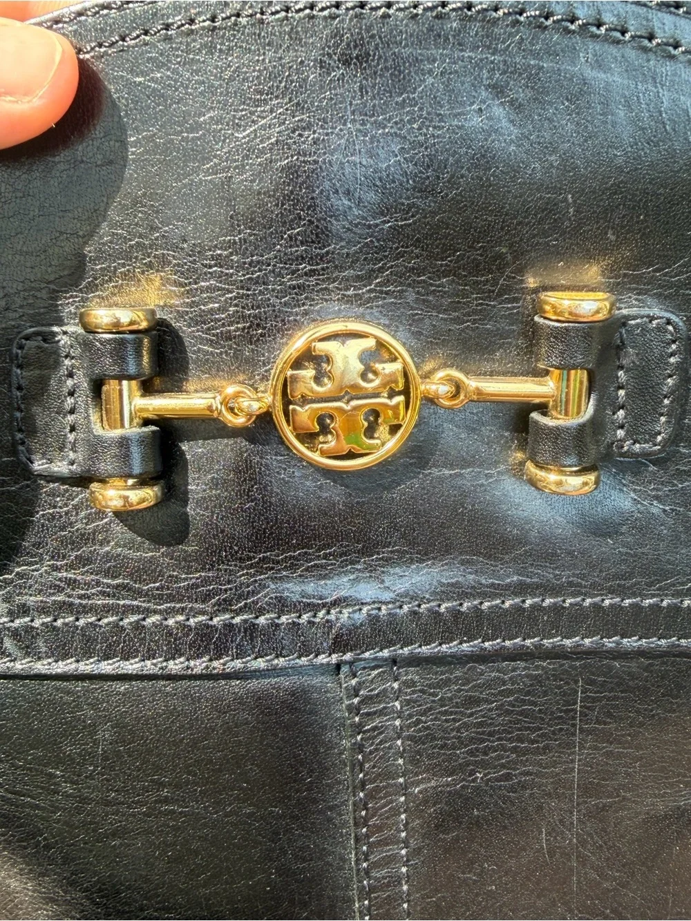 Tory Burch Black leather Nadine boots